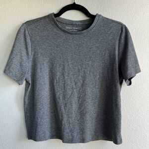 outdoor voices • boxy short sleeve sweatee tshirt • small • dark heather grey